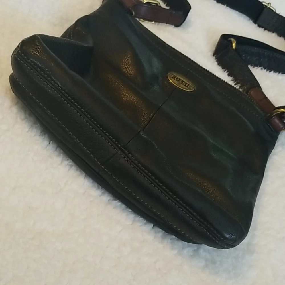 Fossil Explorer Crossbody Leather Y2K Bag PACKED